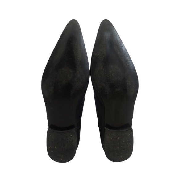 Underground England Black Leather Chelsea Winklepicker Boots Goth UK 10 / US 11 - Picture 10 of 15